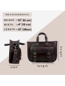 Genuine Leather Laptop Bag for Women – 15 Inch Tote & Briefcase with Shoulder Strap, Work Office Handbag, Messenger Laptop Bag– Brown
