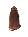 Women Crossbody Vintage Bag Brown Handbag Genuine Leather Purse