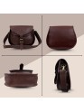 Womens Genuine Leather Vintage Shoulder Sling Crossbody Office Purse