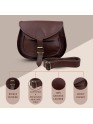 Womens Genuine Leather Vintage Shoulder Sling Crossbody Office Purse