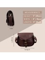 Womens Genuine Leather Vintage Shoulder Sling Crossbody Office Purse