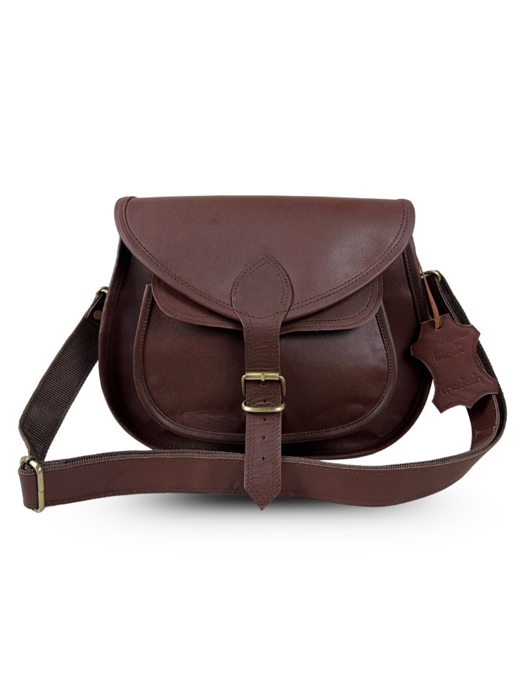 Womens Genuine Leather Vintage Shoulder Sling Crossbody Office Purse