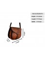 Womens Genuine Leather Vintage Shoulder Sling Crossbody Office Purse