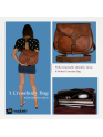 Womens Genuine Leather Vintage Shoulder Sling Crossbody Office Purse