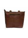 Womens Genuine Leather Brown Tote Shoulder Crossbody Handbag
