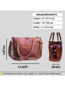 Women's Side Shoulder Crossbody Bag Genuine Leather Tote Bag Brown Daily Wear Office Bag