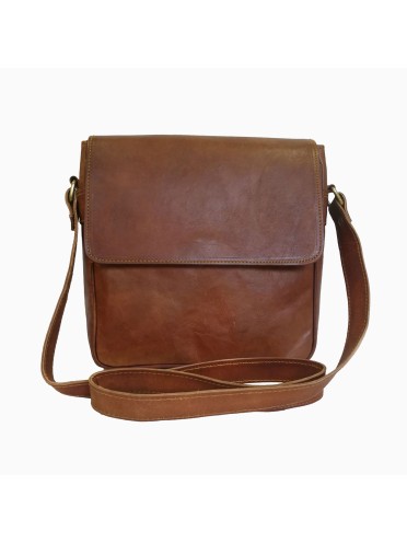 Women Crossbody Genuine Leather Brown Messenger Sling Shoulder bag 