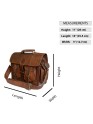 Vintage Genuine  Leather Briefcase Camera Lens DSLR Sony Canon Nikon Bag