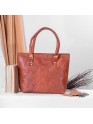 Vintage Genuine Leather Stylish Shopping Sling Purse Bag For Women
