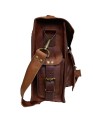 Men Genuine Leather Briefcase Office Messenger Laptop Shoulder Bag