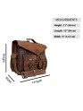 Men Genuine Leather Briefcase Office Messenger Laptop Shoulder Bag