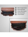 Men Genuine Leather Briefcase Office Messenger Laptop Shoulder Bag