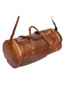Genuine Leather Weekend Shoulder Luggage Bag Overnight Travel Duffel Gym Bag 