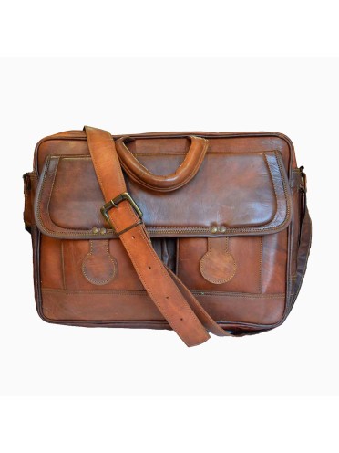 Genuine Leather Vintage Premium Laptop Shoulder Office Bag