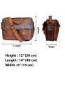Genuine Leather Vintage Premium Laptop Shoulder Office Bag