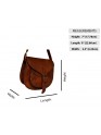  Womens Shoulder Satchel Bag Genuine Leather Evening Crossbody Brown Ladies Purse