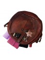 Crossbody Purse Soft Leather Hobo Women Semi Circle Zipper Brown Bag