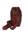 Crossbody Purse Soft Leather Hobo Women Semi Circle Zipper Brown Bag