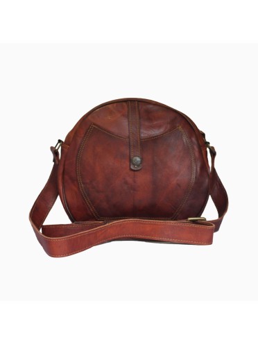 Crossbody Purse Soft Leather Hobo Women Semi Circle Zipper Brown Bag