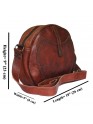 Crossbody Purse Soft Leather Hobo Women Semi Circle Zipper Brown Bag