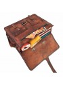 Genuine Leather Laptop Crossbody Business Messenger Men's Office Briefcase Bag
