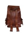 Vintage Genuine Leather 16" Rucksack Luggage Travel Hiking Bag