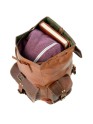 Vintage Genuine Leather 16" Rucksack Luggage Travel Hiking Bag