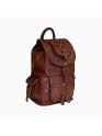Vintage Genuine Leather 16" Rucksack Luggage Travel Hiking Bag