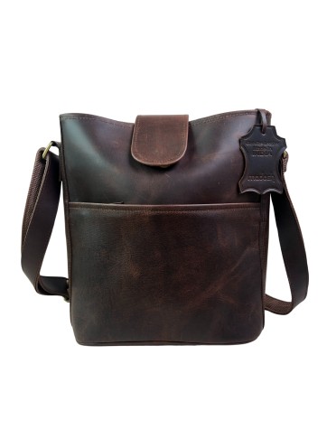 Genuine Leather Crossbody Sling Bag for Women – Handcrafted Shoulder Satchel with Adjustable Strap, Magnetic & Zipper Closure – Stylish Purse for Travel, Work, Office, Daily Use