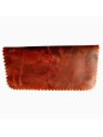  Women's Brown Fashion Clutch Genuine Leather Two Fold Wallet Card Holder Purse