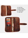  Women's Bifold Wallet Ladies Casual Card Case Clutch Genuine Leather Slim Purse