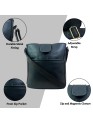 Madosh, Women's Genuine Leather Crossbody Bag Shoulder Messenger Ladies Casual Satchel Handmade Handbag