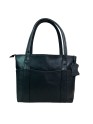 Genuine Leather Tote Bag for Women – Large Shoulder Handbag with Multiple Pockets | Work, Laptop & Travel Purse | Stylish Classic Bag for Office, Casual, Business, Gift (Black)
