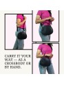 Madosh Women's Genuine Leather Handbag Purse – Minimalist Small Crossbody Bag with Detachable Strap & Top Handle, Handmade for Everyday & Evening Use
