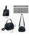 Madosh Women's Genuine Leather Handbag Purse – Minimalist Small Crossbody Bag with Detachable Strap & Top Handle, Handmade for Everyday & Evening Use