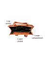 Madosh, Genuine Leather Classic Brown Half Moon Shoulder Tote Style Fashion Sleek Everyday Handbag Purse for Women