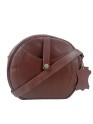 Crossbody Purse Soft Leather Hobo Women Semi Circle Zipper Brown Bag