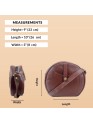 Crossbody Purse Soft Leather Hobo Women Semi Circle Zipper Brown Bag