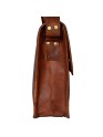 Men's Genuine Leather Crossbody Ipad Bag Flap Over Shoulder Laptop Office Bags