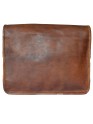 Men's Genuine Leather Crossbody Ipad Bag Flap Over Shoulder Laptop Office Bags