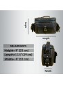 Madosh -Genuine Brown Leather DSLR Camera Bag | Camera Shoulder Messenger Bag Case| Photographer’s DSLR Crossbody Handbag | Camera Carry Top Handle shoulder Bag | Camera Case Bag