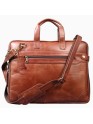  Genuine Buffalo Hide Men's Laptop Sleeve Briefcase Style Crossbody Handmade Bag