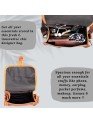 Women's Buffalo Hide Small Round Brown Shoulder Crossbody Bag Girls Sling Purse