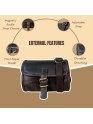 Madosh Genuine Leather Women’s Shoulder Brown Crossbody Flap Over Small Sling Side Purse 