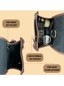 Madosh Genuine Leather Women’s Shoulder Brown Crossbody Flap Over Small Sling Side Purse 