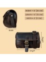 Madosh Genuine Leather Women’s Shoulder Brown Crossbody Flap Over Small Sling Side Purse 