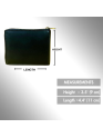 Madosh Genuine Leather Men's Wallet Black Bifold Purse | RFID Protected | Cards Holder Coin Pocket | Zip Closure for Safety