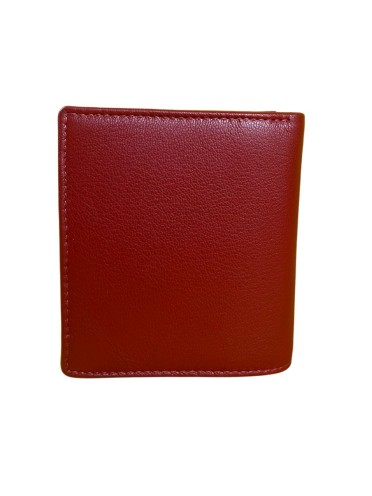 Madosh Genuine Leather Men's Wallet Red Bifold Purse | RFID Protected | Cards Holder Coin Pocket