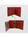 Madosh Genuine Leather Men's Wallet Red Bifold Purse | RFID Protected | Cards Holder Coin Pocket