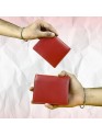 Madosh Genuine Leather Men's Wallet Red Bifold Purse | RFID Protected | Cards Holder Coin Pocket